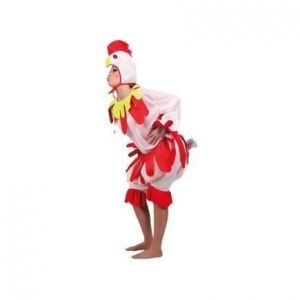 Déguisement Poule Femme - ANIMAL - Taille Unique - Rouge - Adulte - Ferme