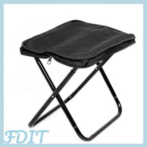 GOTOTOP tabouret pliable l&eacute;ger Tabouret de Camping pliant Portable l&eacute;ger et pliable emball&eacute; &agrave; sport camping Vert et noir Noir