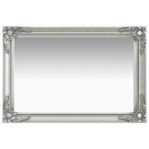 Miroir mural Miroir décor pour salon style baroque 60x40 cm Argenté