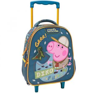Sac à dos à roulettes Peppa Pig Dino maternelle 31 CM Trolley