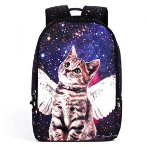 Sac à Dos Chat Mignon PLUIESOLEIL® Cartable Scolaire Animal Personnalisez Sac école Scolaire Cartable pour Garçons Filles Enfant 