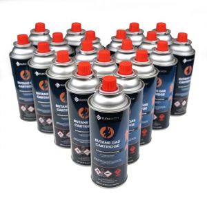 Eurocatch Cartouche de Gaz - 20 Pi&egrave;ces - Gaz Butane - Bouteilles de Gaz - Cartouches de Gaz - Cartouches de Butane - Recharge -