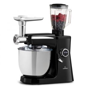 Robot de cuisine multifonction - Klarstein Renata Rossa - 3-en-1 - 2000&nbsp;W - Blender - sans BPA - Noir