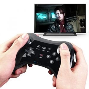 Manette classique sans fil Pro Controller Gamepad pour Nintendo Wii U & C&acirc;ble USB