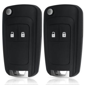 2 Coques de Remplacement pour Cl&eacute; Voiture - Compatible Chevrolet Cruze Opel Corsa