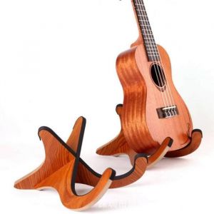 2PCS Support Pliable portatif Support Pliant Vertical en Bois pour présentoir de Guitare Accessoires pour Instruments de Musique -