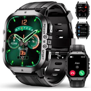 Bt20 Montre Connectée Homme MilitaireSmartwatch Homme Avec Appel BluetoothMontre Intelligente Avec Podometre/Sommeil/Cardiofre