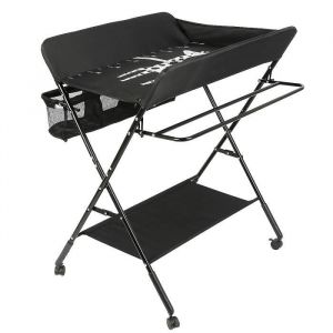 HUOLE-Table à langer pliable table à langer mobile à roulettes hauteur réglable Nior