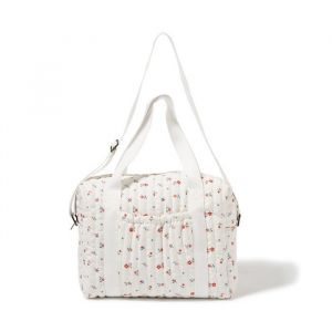 MAÏKA Sac à langer Field Flowers écru imprimé fleuris porté main ou épaule