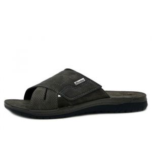 Mule Homme - INBLU - Gris - Similicuir -Semelle int&eacute;rieure Cuir