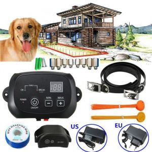 Chien Collier &Eacute;lectrique Anti Fugue Choc Dressage Cl&ocirc;ture Invisibe Rechargeable EU