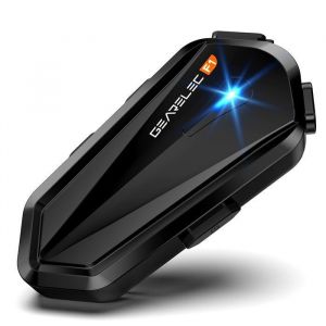 Intercom Moto GEARELEC kit bluetooth casque moto avec Radio FM Étanche IPX65 Réponse Automatique
