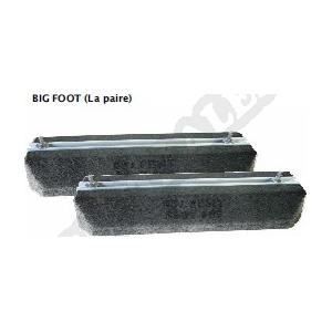 PAIRE DE SUPPORTS RUBBER FOOT 600MM 600KG PAIRE SU