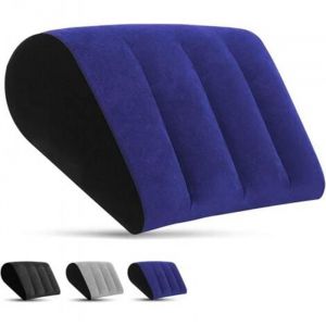 Coussin cale Gonflable - Coussin de Soutien Lombaire - Coussin de Nuque - Coussin de Voyage - Coussin de positionnement - Bleu