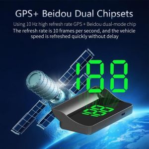 Affichage tête haute HUD universel pour voiture projet MPH sur verre anti affichage numérique de vitesse compteur de vitesse GPS