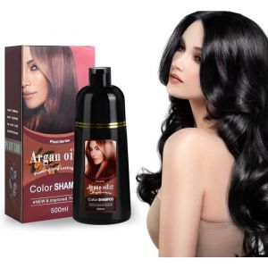 Instantané Shampoing Colorant Pour Cheveux Black Hair Color Teinture Cheveux Naturelle Et Durable 3 En 1 Shampooing Teinture Chev