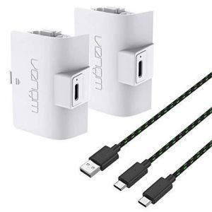 Pack de batteries rechargeables - VENOM - Double batterie 1100mAh - Blanc - Multi-plateforme - USB