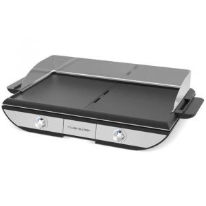 Plancha - RIVIERA & BAR - QPL665 - 2300 W - 2 zones de cuisson - 50 x 30 cm - Inox