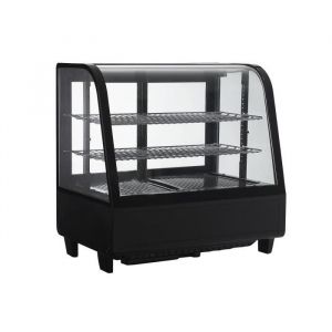 Vitrine de comptoir réfrigérée à poser 100 L Noire