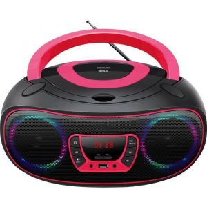 Enceinte Bluetooth - Denver - TCL-212BT - Rose - Stéréo - AUX USB CD