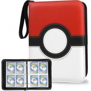 Classeur Carte Porte Carte à Collectionner Cahier compatible avec 400 Cartes Album Carte YU-Gi-Oh-MTG Magic-GX EX-Vmax-Ninjago