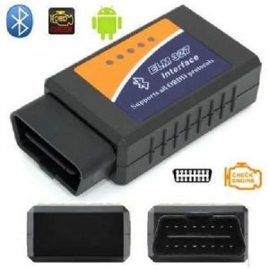 Scanner OBDII - ELM327 - Bluetooth - Diagnostic moteur - Noir - Outil automobile