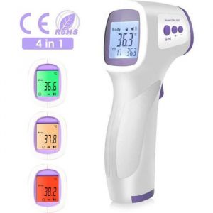 Thermomètre bebe frontal bain infrarouge sans contact numérique digital adulte grande précision precis