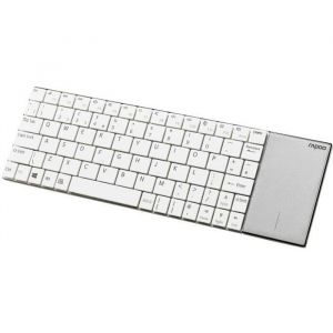 Clavier sans fil Rapoo E2710 - Blanc - AZERTY - Touches multimédia - Connexion sans fil 2.4 GHz