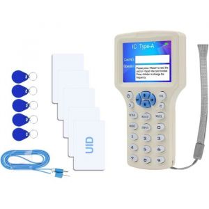 Lecteur De Copieur Duplicateur Lecteur De Carte Nfc 125 Khz 1356 Mhz 10 Fréquences Rfid Smart Card Écran Couleur Décodeur De