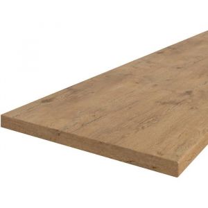 Plan de travail LANCELOT - Décor chêne - L 240 x P 60 x 3 cm