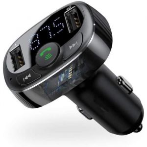 Transmetteur FM Bluetooth Baseus pour Voiture kit de Voiture pour transmetteur Radio FM sans Fil Ports de Chargement USB Doubles