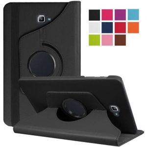 Housse Samsung Galaxy Tab A6 10.1 Pouces-Étui Coque Cuir PU Pr Tablette Samsung Tab A6 10.1 SM-T580/T585–Noir