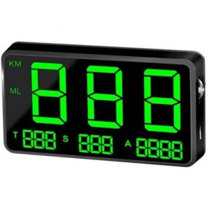 Universel Affichage T&ecirc;te Haute De Voiture HUD Affichage Tete Haute Voiture GPS Compteur De Vitesse Digital MPH Dalarme De S