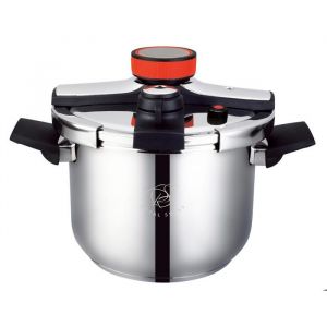 Cocotte minute - ROYAL SWISS - Autocuiseur induction - Acier inoxydable 18/10 - 8L - 28cm