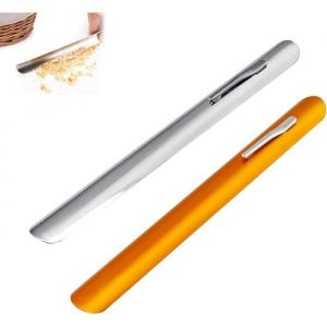 2 Pièces Ramasse Miettes Inox Manuel Grattoir à Miettes Acier Inoxydable Courbé Ramasse Miettes de Table pour Restaurants