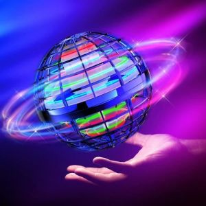 Flying Ball Toys 360 &deg; Rotation Mini Drone Contr&ocirc;l&eacute; &agrave; la Main RGB Lumi&egrave;re Boomerang Volant Spinner Magic Globe Forme Drone Volant