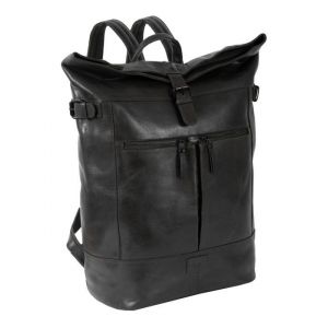 MUSTANG Sac &agrave; dos noir en cuir pour femme et homme Natal Tabuk Backpack 258516