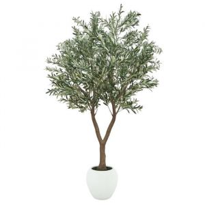 Olivier artificiel pot blanc 240cm
