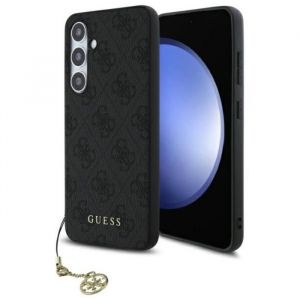 Coque Guess 4G Charms Collection pour Samsung Galaxy S24 FE (gris)