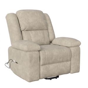 Fauteuil de Relaxation MassantFauteuil Relax &eacute;lectrique Massant Fauteuil R&eacute;Glable 90 &agrave; 160&deg; avec Fonction de ChauffageMarron