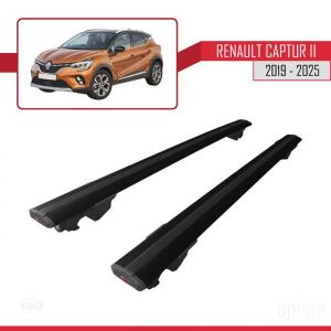 Barres de toit - Renault - Captur II 2019-2024 - Aluminium - Noir - Charge utile < 300 kg