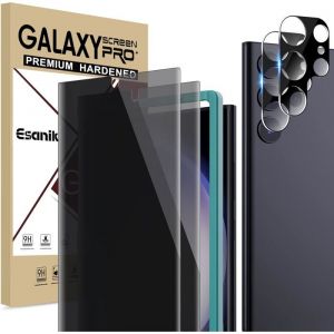 Protection Écran Anti Espion Pour Samsung Galaxy S23 Ultra 5G [2+2 Pièces] Film De Protection Protege Ecran Privacy [Non-Verre]