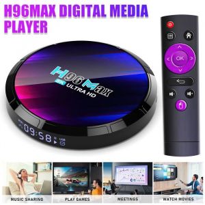 Android 13 TV BoxAndroid 4Go RAM 32Go ROM RK3318 Support Dual-Band WiFi BT4.0 3D 8K H.265 10/100M Ethernet HD 2.0 Smart TV Box