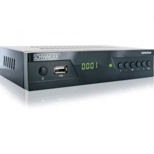 Récepteur SAT HD Schwaiger DSR500HD USB à lavant Nombre de tuners: 1