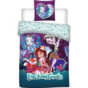 PARURE DE LIT ENCHANTIMALS housse de couette