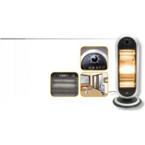 Radiateur halog&egrave;ne HOME FK23 400-1200W - Chauffage puissant avec 3 niveaux de chauffage