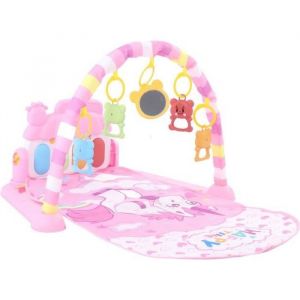 SURENHAP tapis de jeu musical pour b&eacute;b&eacute; Tapis de jeu pour b&eacute;b&eacute; Piano intelligent sc&egrave;ne d&eacute;tachable puericulture aire Vert Rose