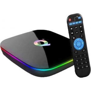 Android TV Box Q Plus Android 10.0 TV Box 4GB RAM/32GB ROM H616 Quad-Core Support 2.4Ghz WiFi 6K HDMI DLNA 3D Smart TV Box