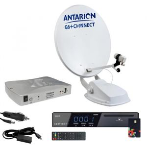 Pack ANTARION G6+ 65 CM Antenne Satellite Automatique Camping Car + Récepteur TNTSAT 65 cm