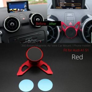Support de voiture pour Audi A1 8X Air Vent Mount Magnet Holder 360 Rotatif Stand Mobile Phone GPS